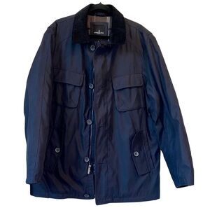 NEW WOT - Men’s London Fog Jacket Thick Fleece Lined Corduroy Trimmed Size Large